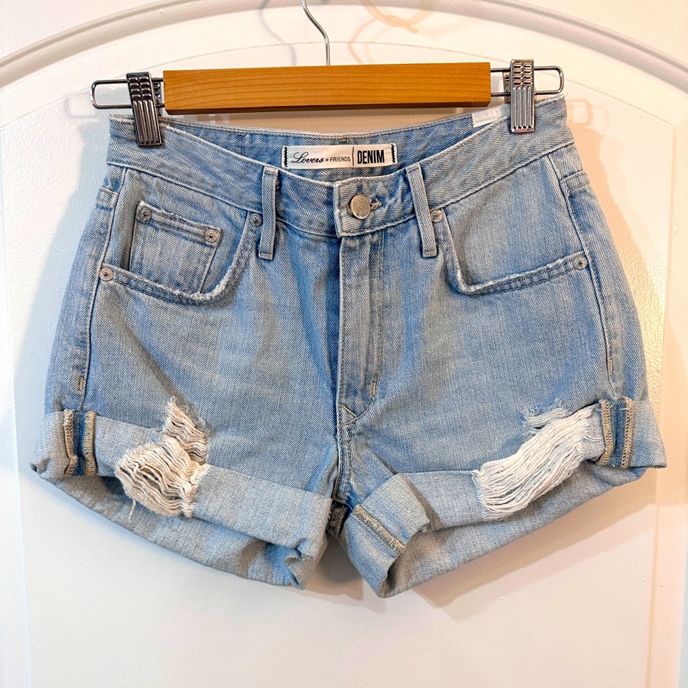 Lovers + Friends Dylan boyfriend denim shorts